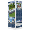 Каркасный бассейн BESTWAY POWER STEEL 549х274х122см, 14812л + фильтр-насос 5678 л/ч, тент, лестница 56998 BW
